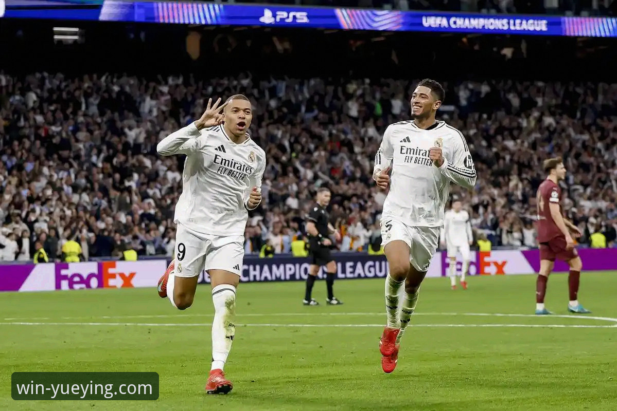 皇马三球完胜曼城，巴尔韦德一战封神，欧冠格局生变